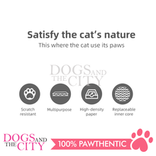 Load image into Gallery viewer, MRCT Compass Pets Corrugated Cat Scratch Replacement Pad Scratcher Inner Core LARGE 40x40x10cm - Dogs And The City Online