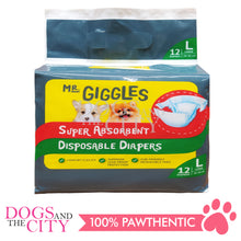 Load image into Gallery viewer, Mr. Giggles Dog Female Absorbent Disposable Diapers 12pcs/pack