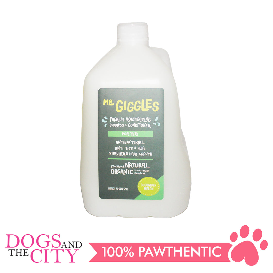 Mr. Giggles Dog Shampoo & Conditioner Cucumber Melon 1 Gallon/4L