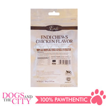 Load image into Gallery viewer, ENDI N004 Chicken Flavor Large Dental Bone with Black Sesame Seed Dog Treats 100g