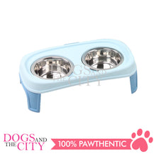 Load image into Gallery viewer, Pawise 11019 Elevated Double Bowl Feeder Large 750ml