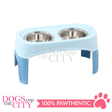 Load image into Gallery viewer, Pawise 11019 Elevated Double Bowl Feeder Large 750ml