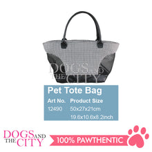 Load image into Gallery viewer, Pawise 12490 Pet Tote Bag (White/Black) for Dog and Cat 50x21x27cm