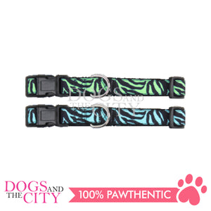 PAWISE 13271 Pet Adjustable Collar Zebra Design XSmall for Dog and Cat (15-25cm/10mm）