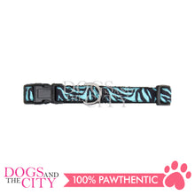 Load image into Gallery viewer, PAWISE 13272 Pet Adjustable Collar Zebra Design Small for Dog and Cat (22-35cm/15mm）