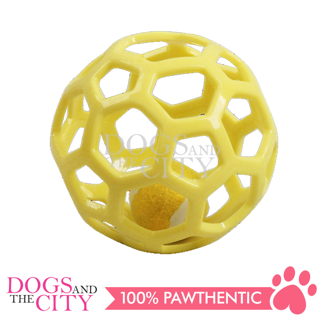 Pawise 14630 TPR Caged Interactive Pet Ball Toy for Dog and Cat 14cm