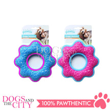 Load image into Gallery viewer, PAWISE 14647 TPR Form Star Donut Squeaker Dog Toy 23cm