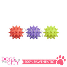 Load image into Gallery viewer, PAWISE 14715 Star Spiky Dental Toy Pet Ball w/ Bell 2.5 inches for Dog