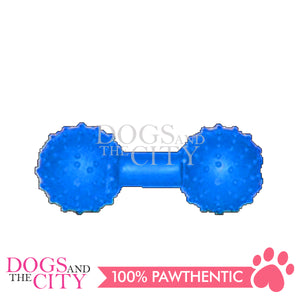 PAWISE 14731 Dura-Rubber Dumbell w/Bell 4.5inches