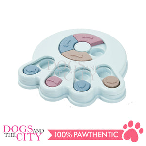 Pawise 14821 Smart Tranner Interactive Paw Shaped Puzzle IQ Toys for Dogs 23x24x5cm
