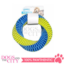 Load image into Gallery viewer, PAWISE 14843 Nylon Braided Donut Dog Toy Play and Chew Large 20cm