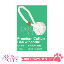 Load image into Gallery viewer, Pawise 14860 Premium Cotton Ball w/ Handle Pet Toys