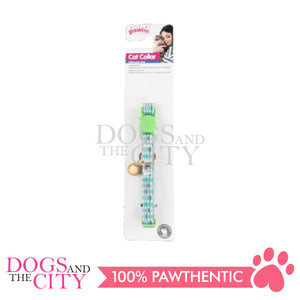 Pawise 28009 Cat Collar Adjustable – Green (15-25cm/10mm)