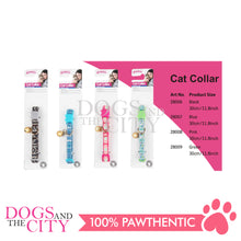 Load image into Gallery viewer, Pawise 28009 Cat Collar Adjustable – Green (15-25cm/10mm)