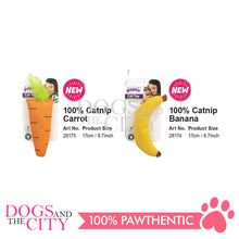 Load image into Gallery viewer, Pawise 28175 Catnip Filled Carrot Interactive Cat Toy 17cm