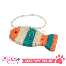 Load image into Gallery viewer, PAWISE 28471 Cat Sisal Scratcher - Fish Cat Toy 26x13cm