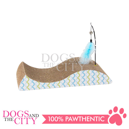 PAWISE  28489 Fish-Shaped Cat Scratcher 48cm