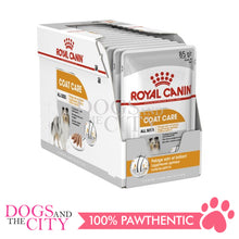 Load image into Gallery viewer, Royal Canin Coat Care Loaf Pate Adult Dog Wet Food Pouches 85g (12packs)