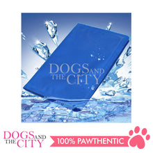 Load image into Gallery viewer, SLP Pet Cooling Mat Plain Blue Design Md for Dog and Cat 65x50cm