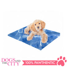 Load image into Gallery viewer, SLP Pet Cooling Mat Wave Blue Design XL 81X96cm