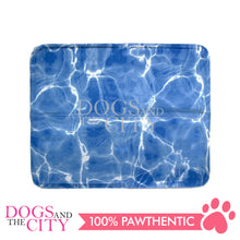 Load image into Gallery viewer, SLP Pet Cooling Mat Wave Blue Design Medium 40X50cm