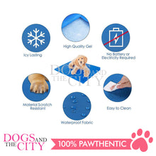 Load image into Gallery viewer, SLP Pet Cooling Mat Wave Blue Design Medium 40X50cm