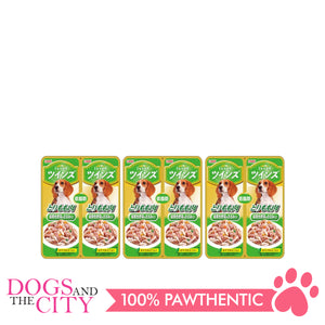 INABA TW-03 Chicken Boneless Leg Meat with Chicken Fillet & Vegetables in Jelly 40g x 2 Dog Wet Food (3 PACKS)