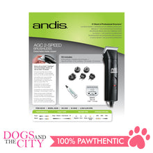 Load image into Gallery viewer, Andis #25140 AGC2 2-Speed Brushless Detachable Blade Dog Clipper for Pets Black