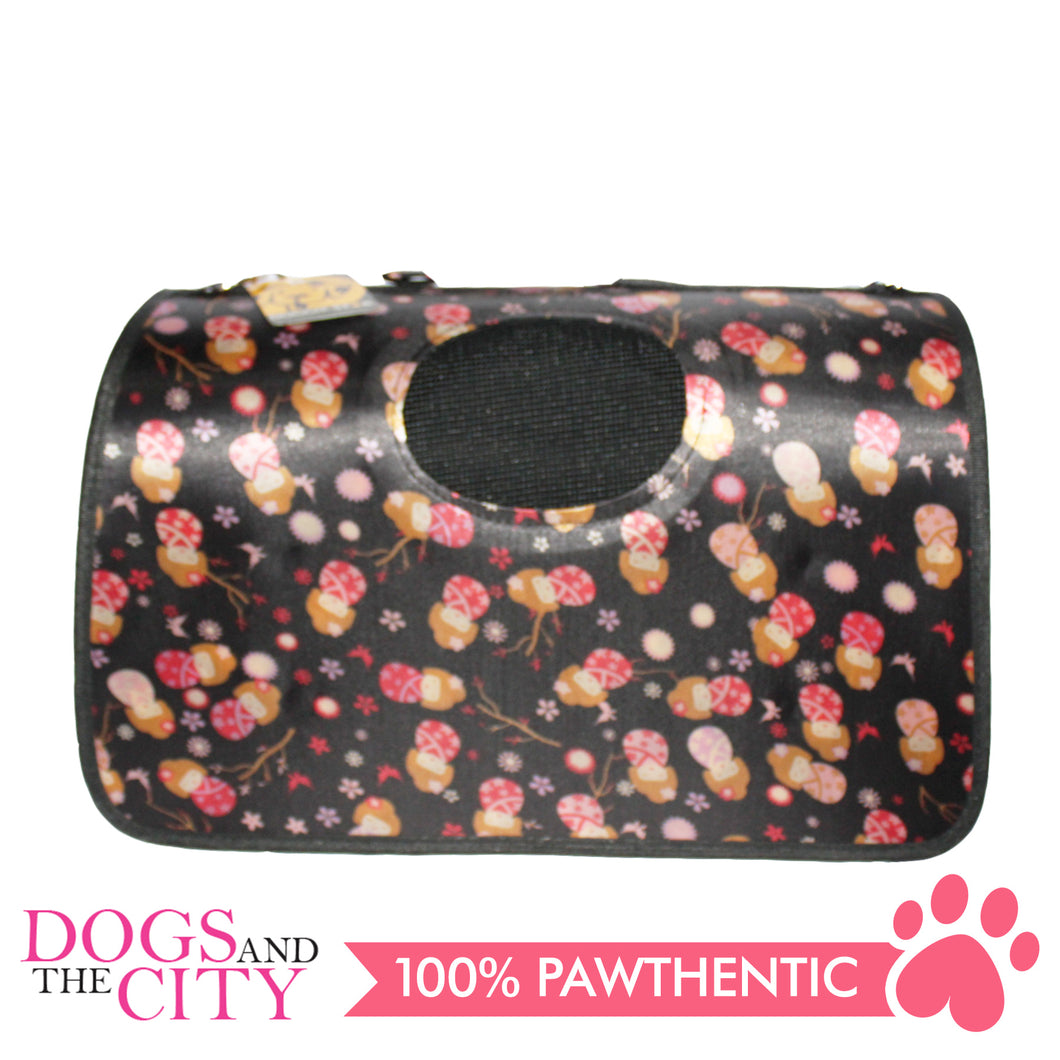 BM Printed Stylish Hard Bag Large 50x19x30cm for Dog and Cat