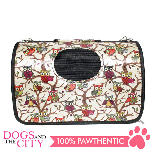 BM Printed Stylish Hard Pet Bag Small 37x17x23cm for Dog and Cat