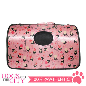 BM Printed Stylish Hard Pet Bag Small 37x17x23cm for Dog and Cat