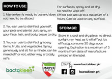 Load image into Gallery viewer, Bactakleen Marvekleen Kills Bacteria and Virus 500ml