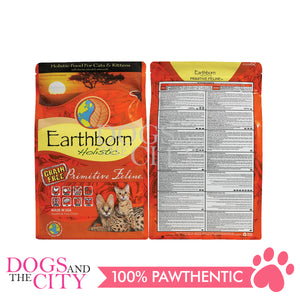 EARTHBORN HOLISTIC Primitive Feline Grain Free Kitten and Adult Cat Food All Life Stages 6KG