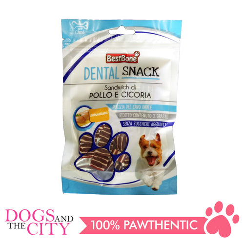 BESTBONE 6877 Dental Chicken and Chicory Sandwich Dog Treats 75g