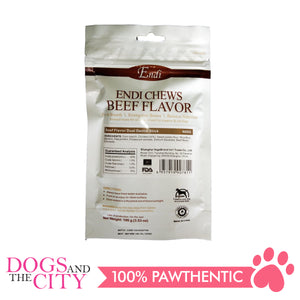 Endi N005 Beef Flavor Dual Dental Stick Dog Treats 100g