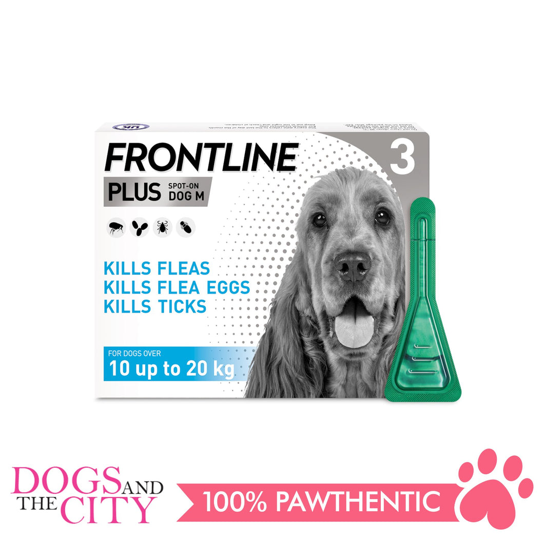 Frontline Plus Flea & Tick Spot On for Dogs 10-20kg - All Goodies for Your Pet