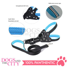 Load image into Gallery viewer, JX 2.0CM Adjustable Dog Harness and Leash With Leather Chest Pull for Small to Medium Dog