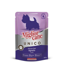 Load image into Gallery viewer, Morando Migliorcane Unico Lamb Pate Wet Dog Food 100g (3 packs) - Dogs And The City Online