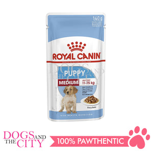 Royal Canin Shn Medium Puppy Wet Dog Food 140gx10pcs