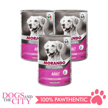 Load image into Gallery viewer, Morando Professional Pate Lamb Adult Dog Food Can 400g (3 cans)