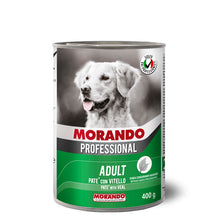 Load image into Gallery viewer, Morando Professional Pate Veal Dog Food Can 400g (3 cans) - Dogs And The City Online