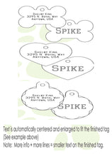 Load image into Gallery viewer, Personalized Pet Tags Bone Shape Small 29x18mm - All Goodies for Your Pet