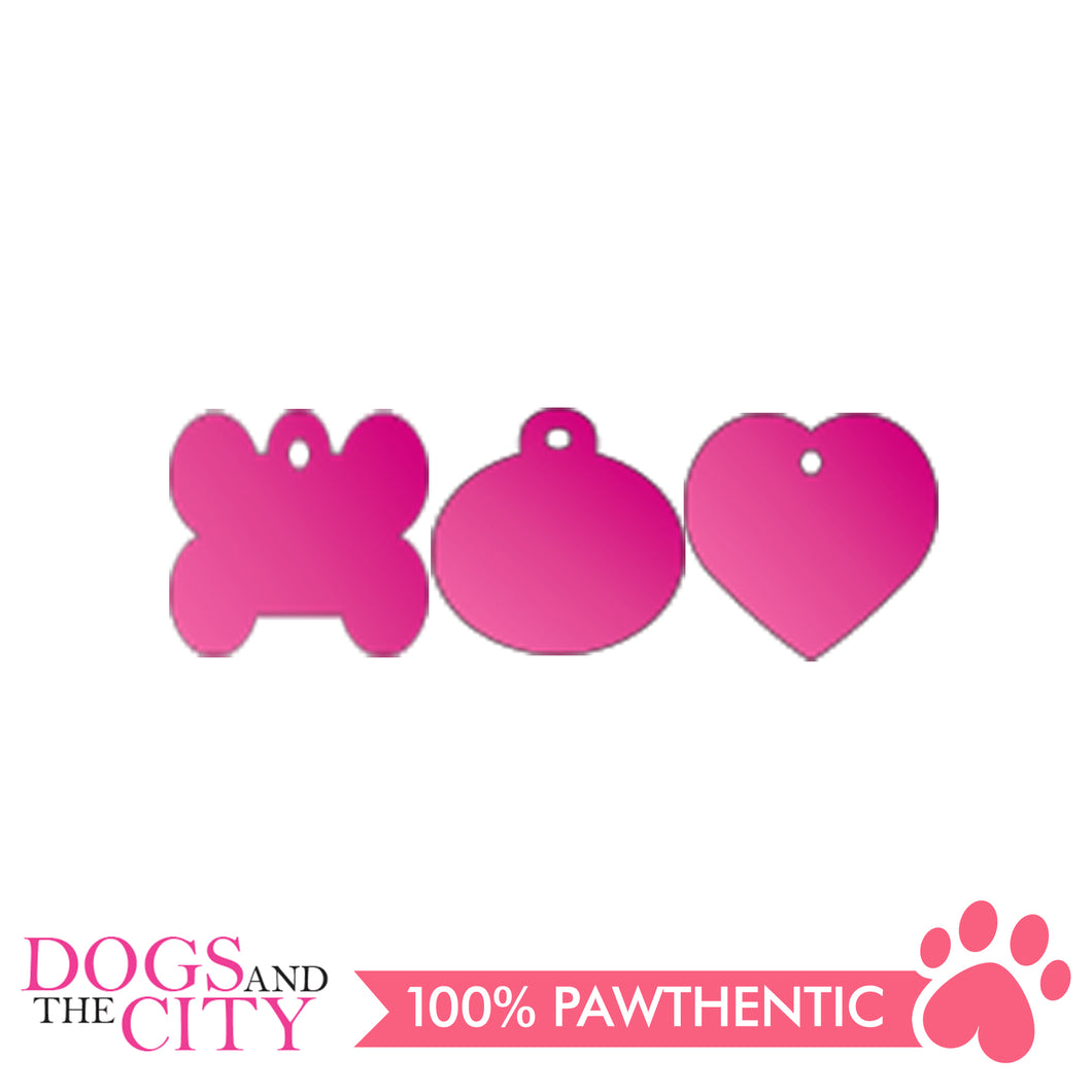 Personalized Pet Tags Heart Shape Small 25x25mm - All Goodies for Your Pet