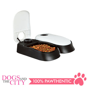 Pawise 11082 Pet Automatic Feeder Double 27x7x24cm - All Goodies for Your Pet