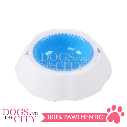 Pawise 11086 Cooling Ice Pet Bowl for Dog and Cat 475ml Keeps Water Cool and Fresh for Hours