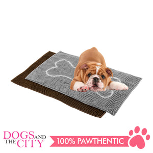 Pawise 12313 Microfiber Chenille Dog Mat Beige