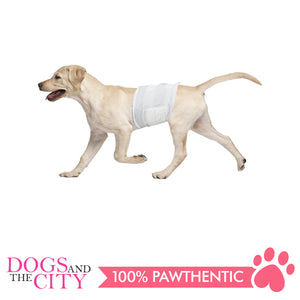 Pawise 12977 Dog Disposible Male Wraps 12pcs Medium for 15-45 lbs - All Goodies for Your Pet