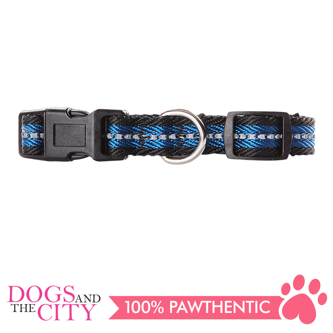 Pawise 13251 Dog Reflective Collar-Blue Small (22-35CM/15MM) - All Goodies for Your Pet