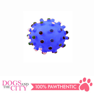 Pawise 14142 Vinyl Dog Toy Spiky Dot Ball Medium 8cm - All Goodies for Your Pet