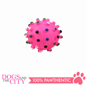 Pawise 14141 Vinyl Dog Toy spiky Dot Ball Small 6.5cm - All Goodies for Your Pet